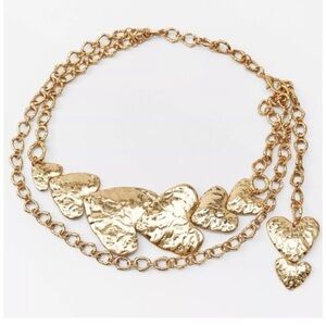 Zara heart chain belt